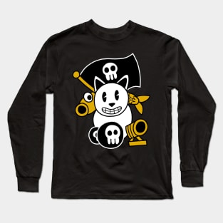 Pirate Cat's Cannon Long Sleeve T-Shirt